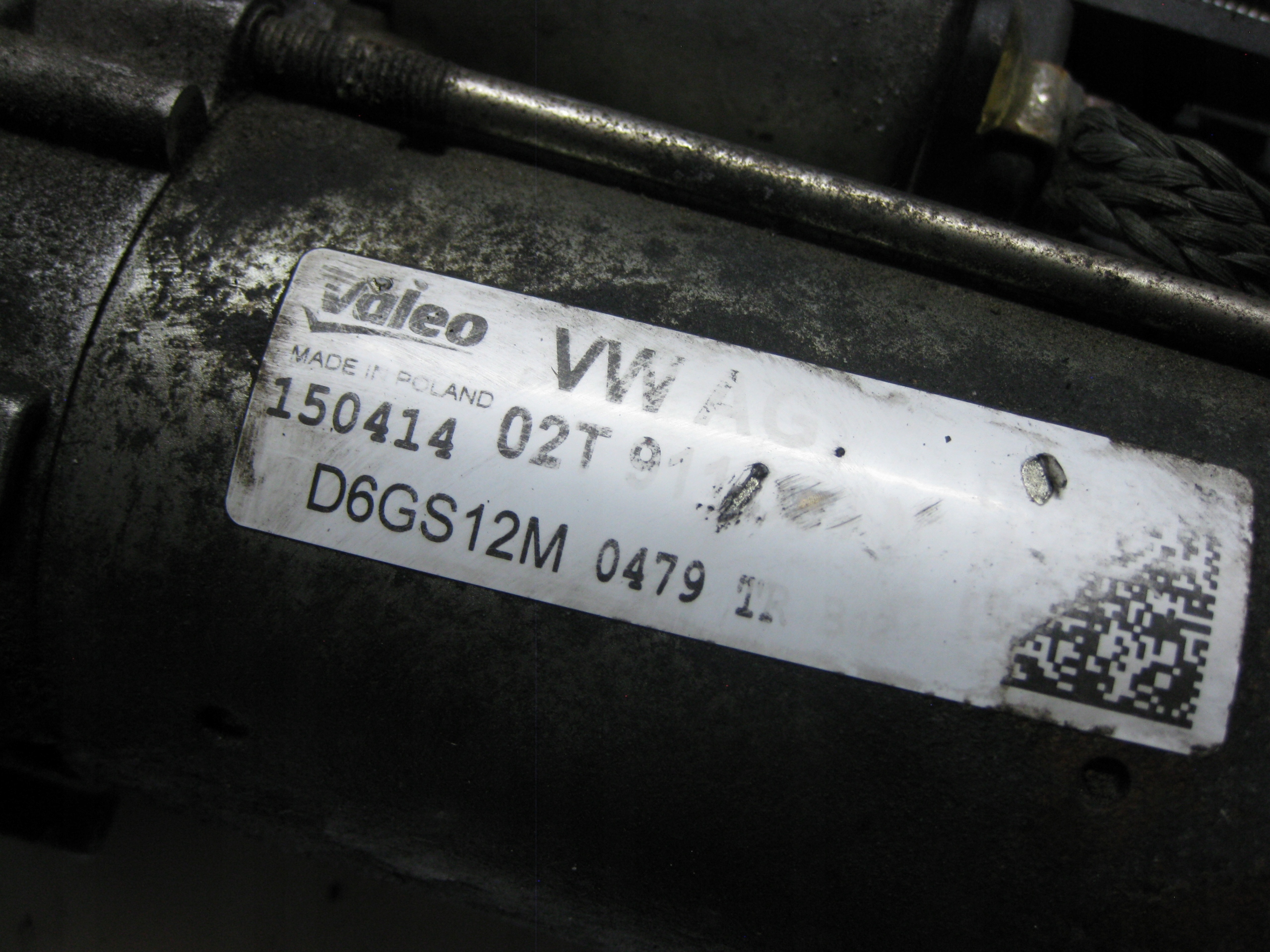 SKODA FABIA II 14R LIFT starter 02T911023H