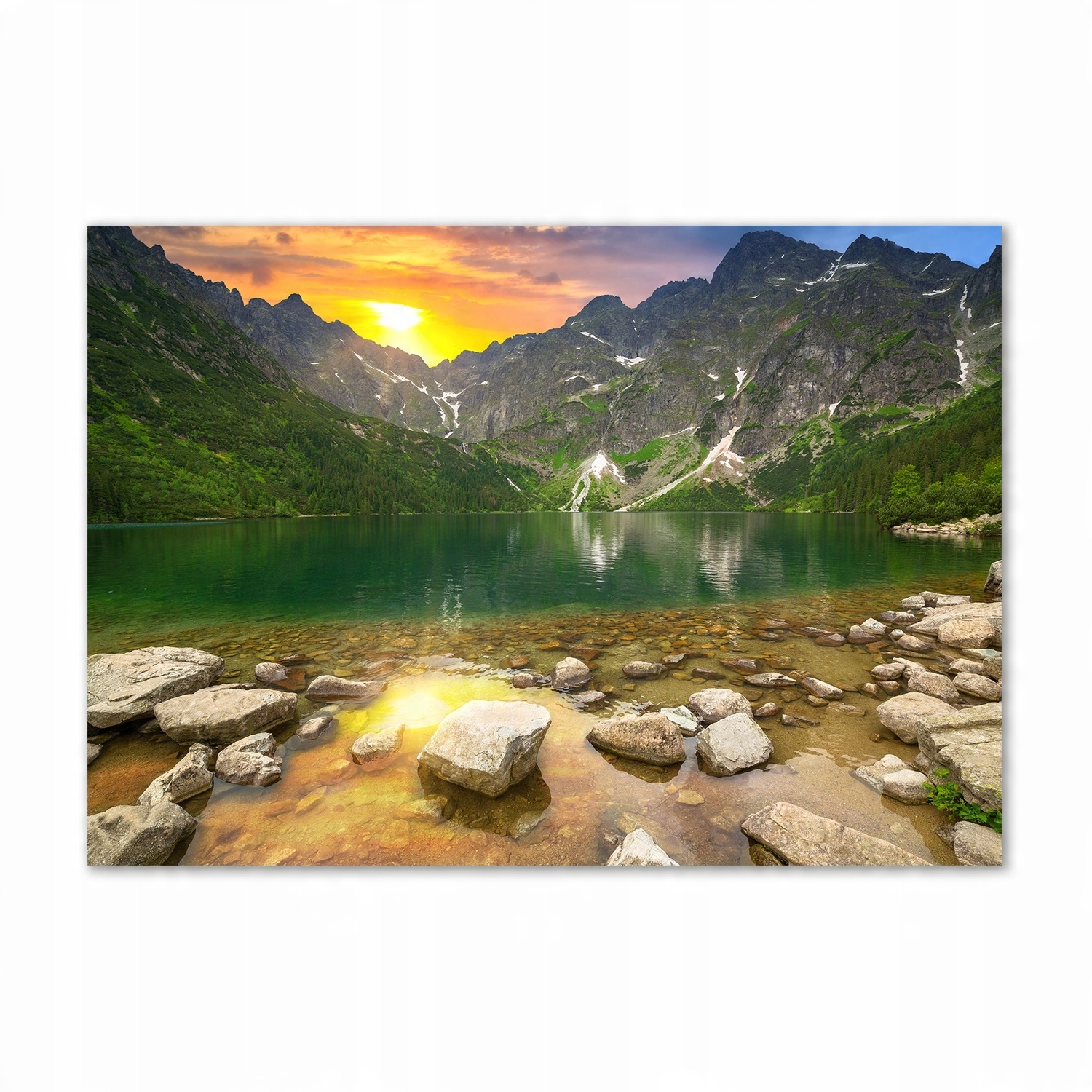 

Foto obraz szklany Morskie oko Tatry 100x70