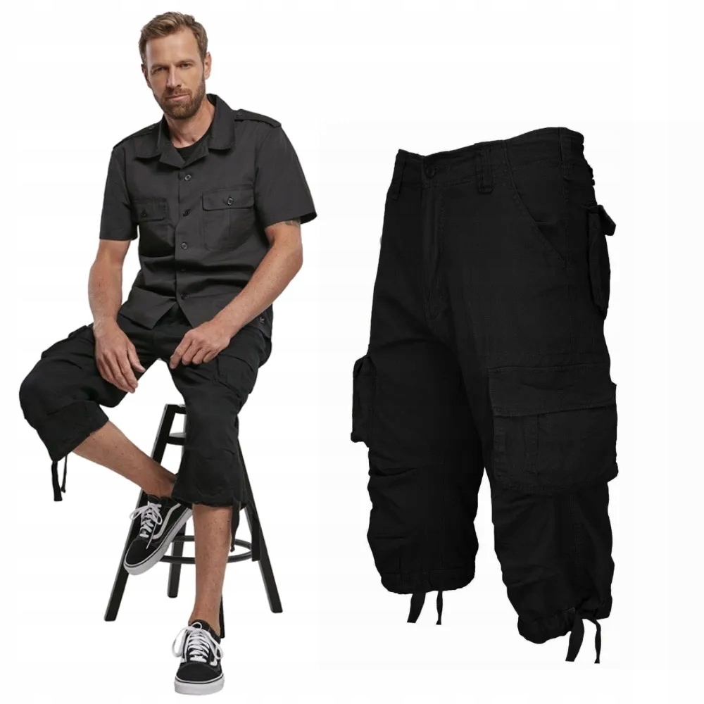 Kraťasy 3/4 krátké Brandit Urban Legend černé M [M]