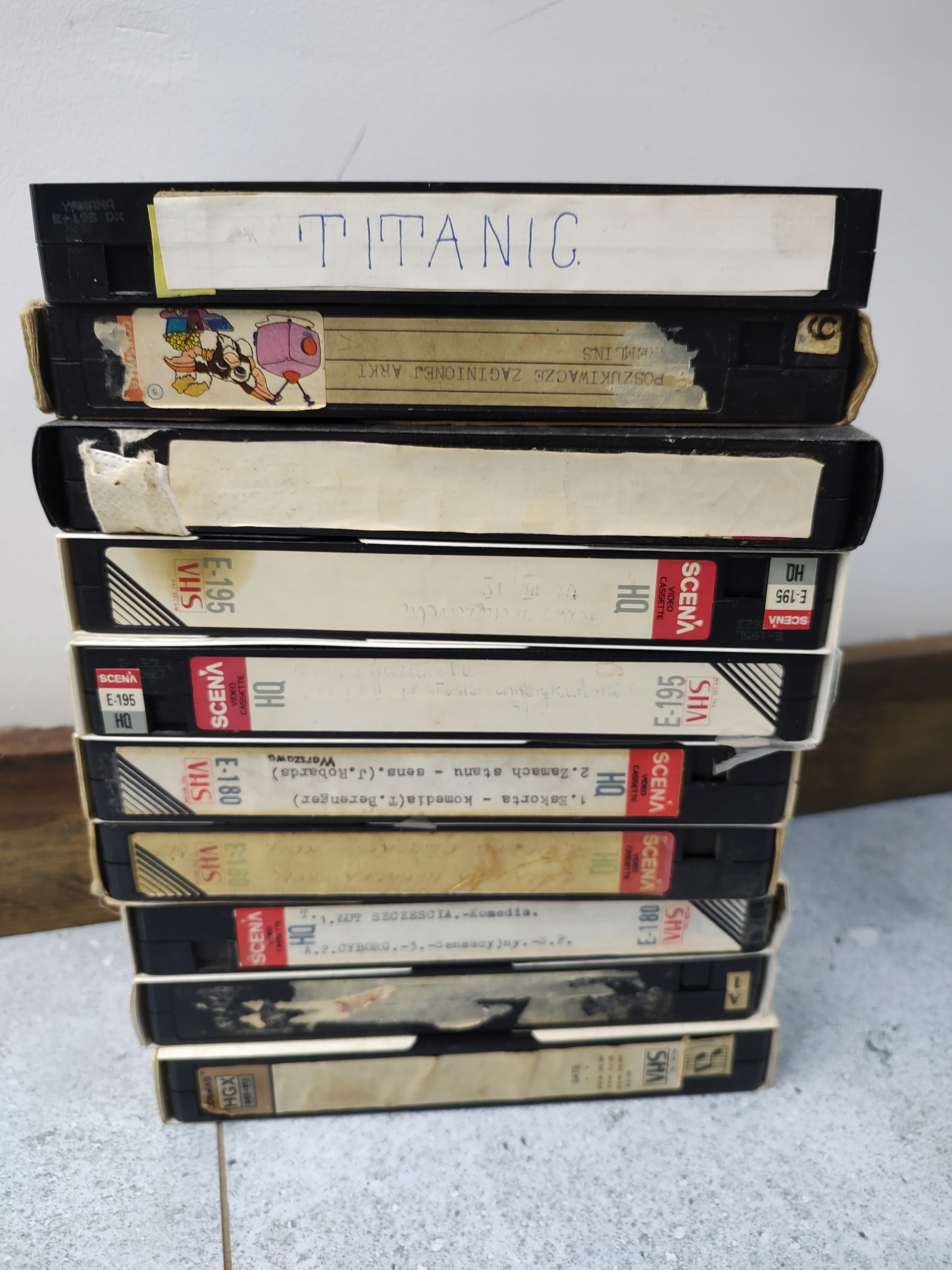 Купить Кассета VHS для записи, набор из 10 шт., НЕ чистая.: отзывы ...