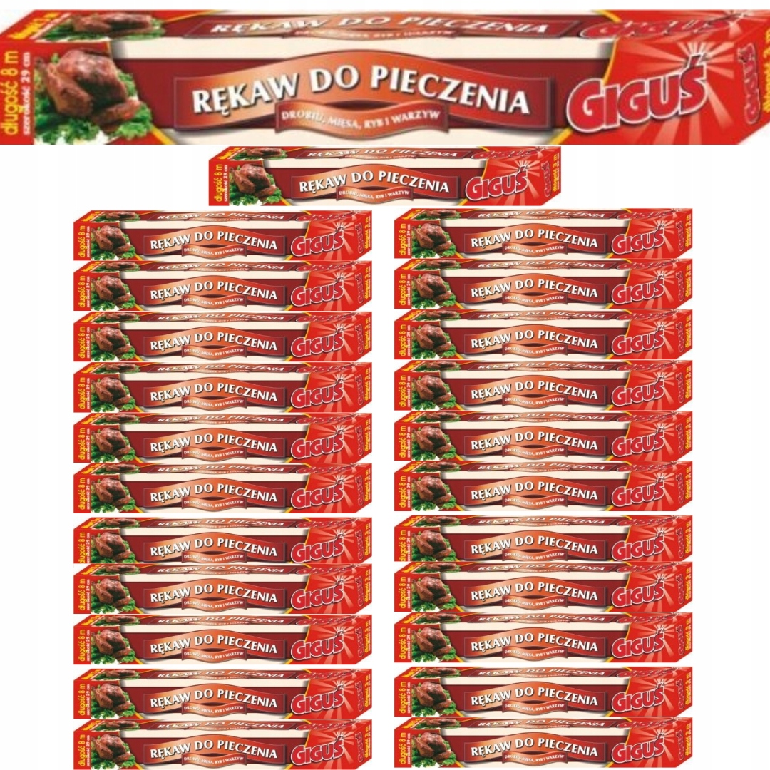 Rękaw do Pieczenia Foliowy Giguś 3 metry x24sztuki