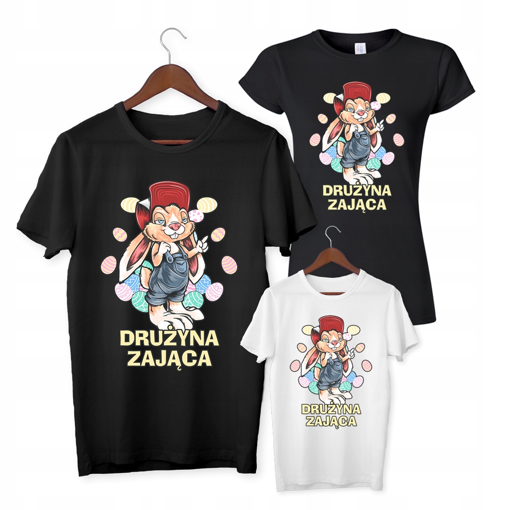 

3 Koszulki Wielkanoc Drużyna Zająca Premium