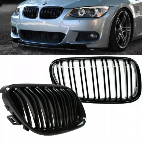 Bmw E92 E93 lifting 2010-2013 Ledvinový maska chladiče atrapa Černý lesk Ala M3