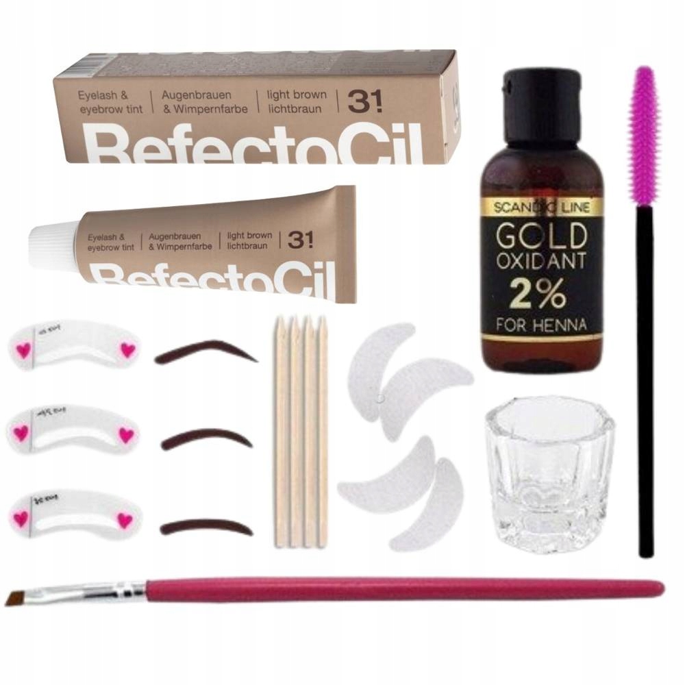 

zestaw XXL Refectocil Henna 3.1 Oksydant Kieliszek