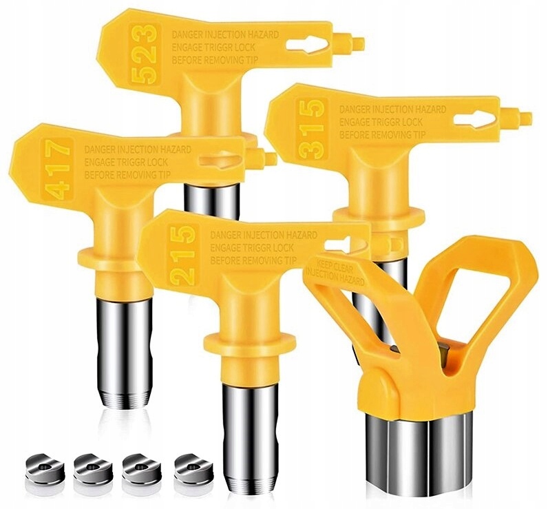 Dysza malarska model 515 + 2 uszczelki osłony dyszy GRATIS Pistolet Agregat Maksymalne ciśnienie robocze 345 bar