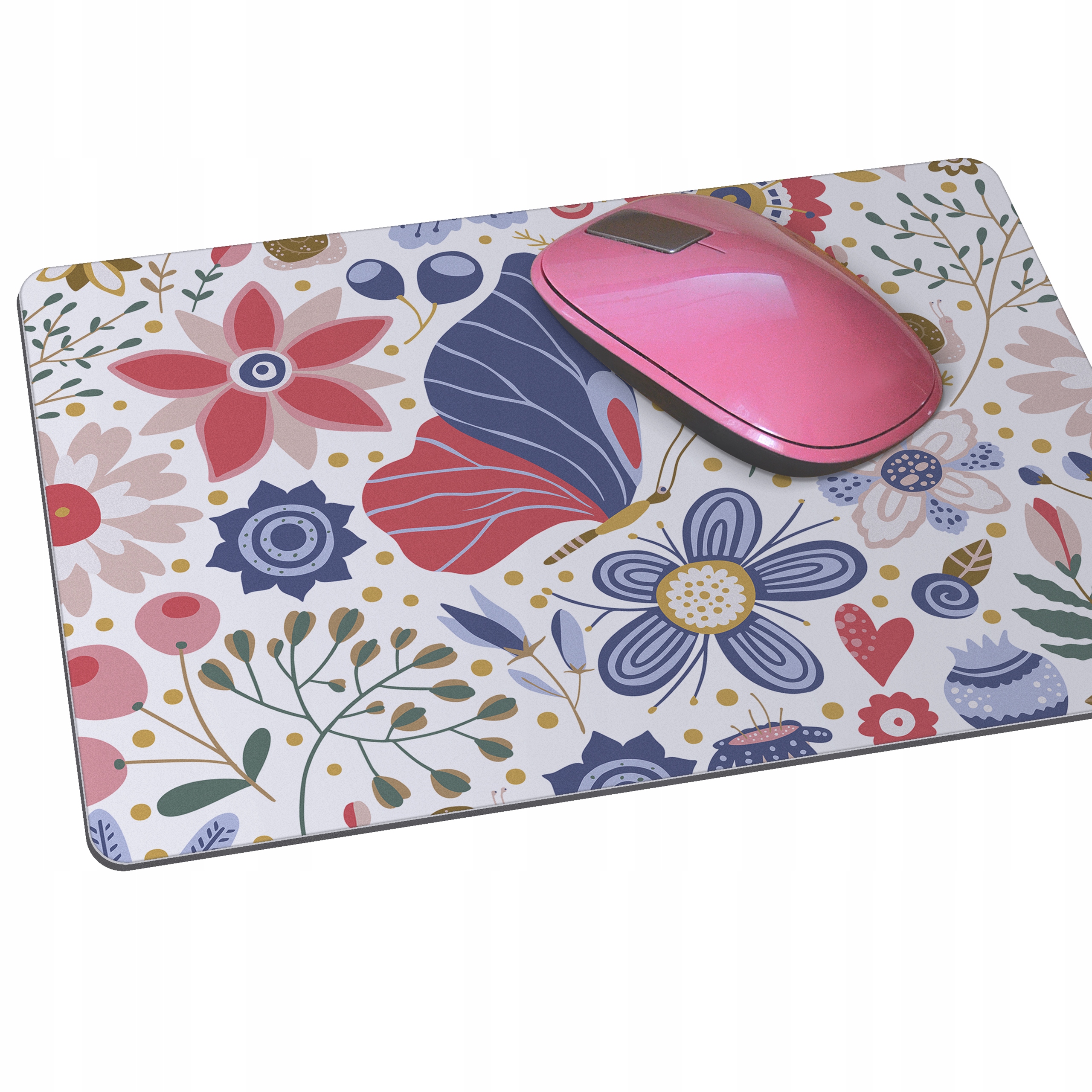 

Mousepad podkładka pod myszkę mysz kwiaty motyl