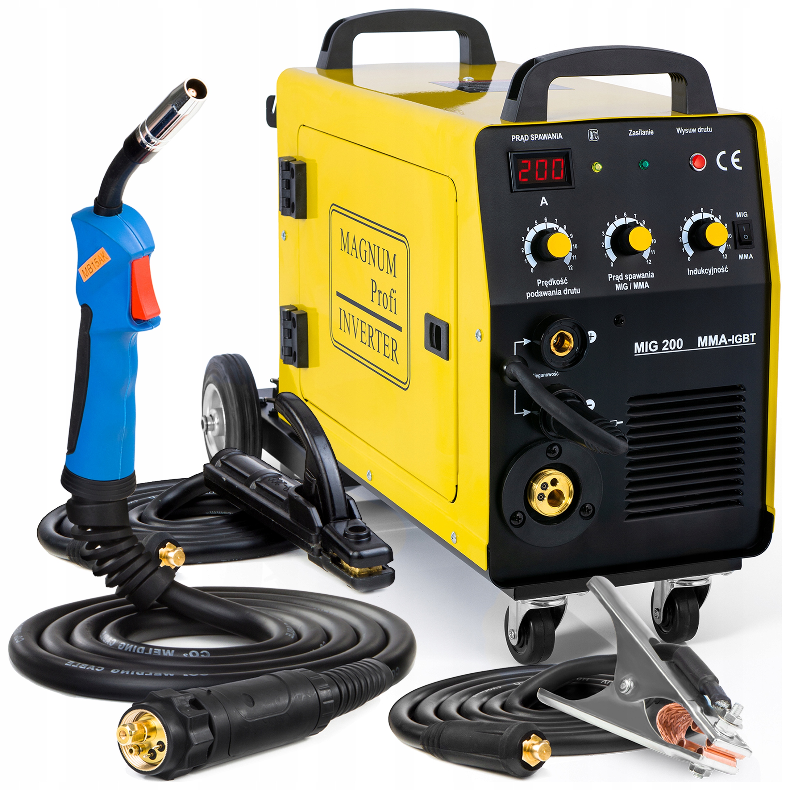 Spawarka Migomat Magnum Mig 200 Mma Kn Igbt 230V 200A Lutospawanie