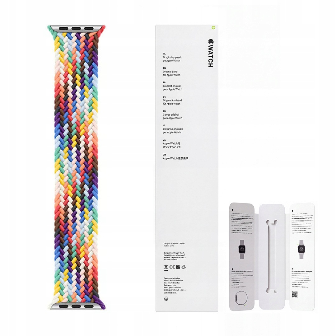 Pasek Apple 40mm Braided Solo Loop rozmiar 9 Pride 2021