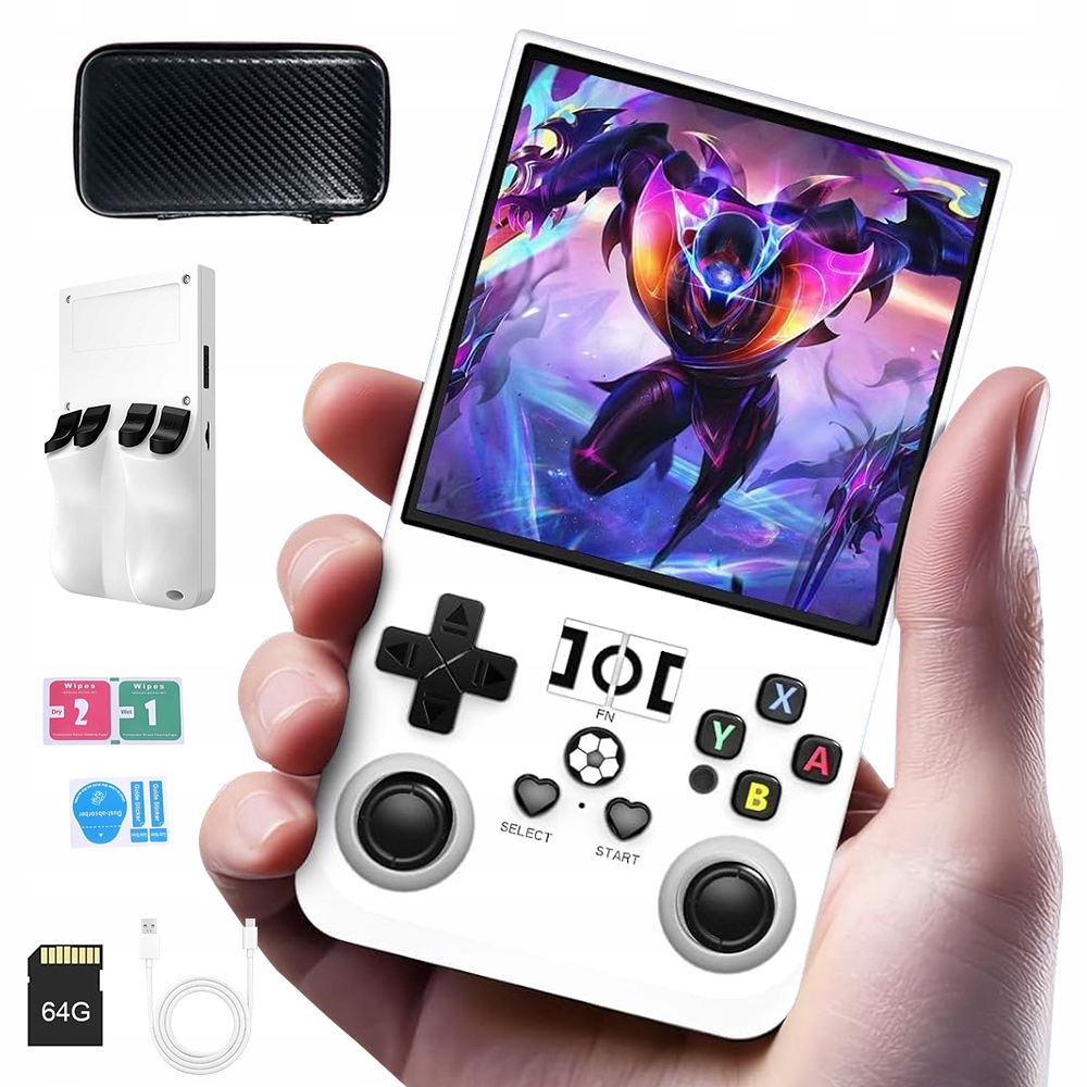R36MAX Przenośna Mobilna Konsola Do Gier Retro 64GB 18000 Gry 4000MAH Ips