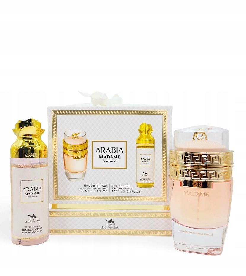 Zestaw Arabski Le Chameau Arabia Madame 100ml EDP+100ml Mgiełka
