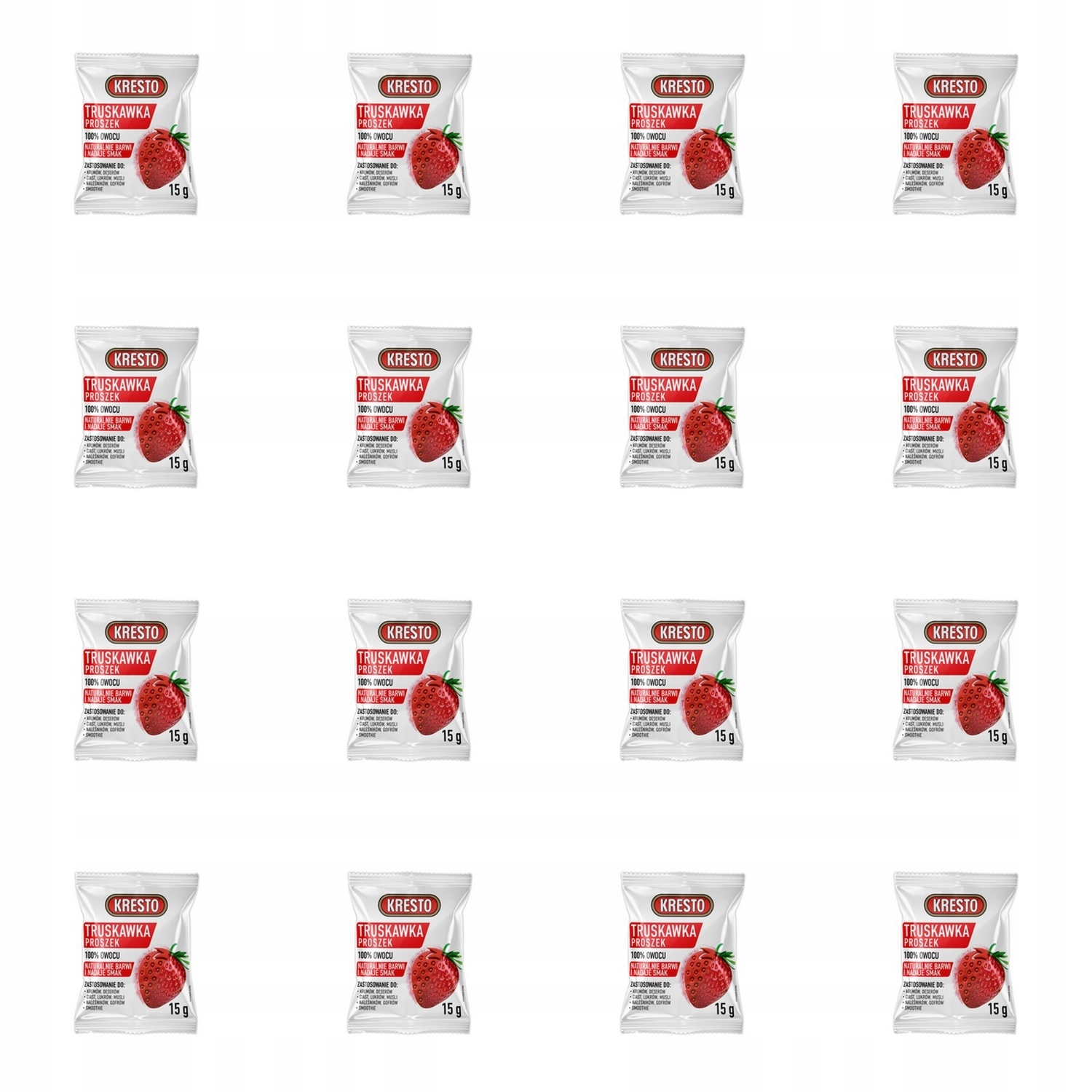 16x 15g Kresto Truskawka proszek