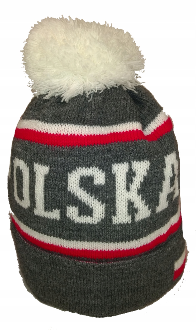 

Czapka Ciepła Akryl Grafit Polska Patriotyczna