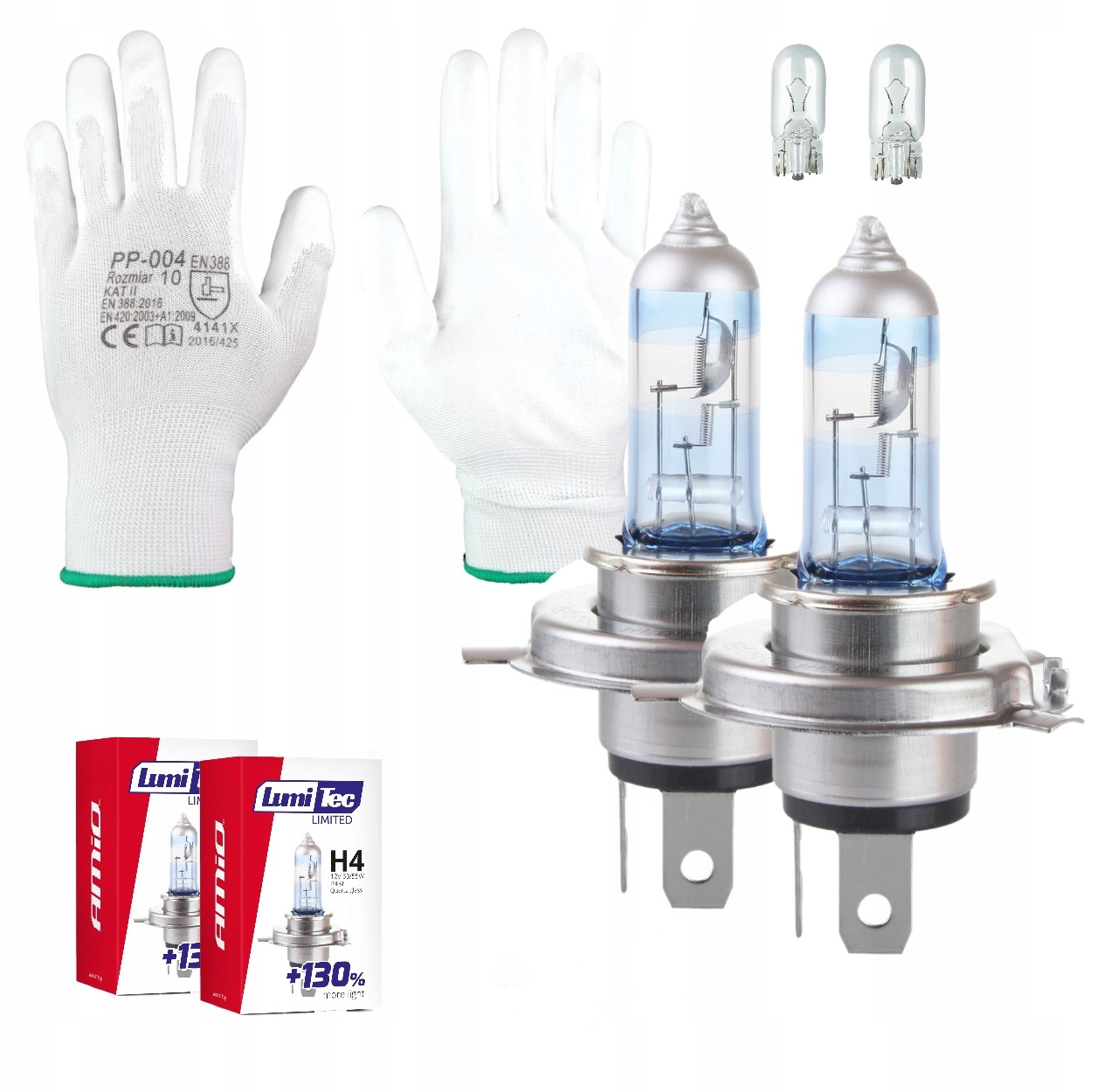 

Żarówki H4 130% 40m Mocne Szkło Kwarcowe Filtr Uv