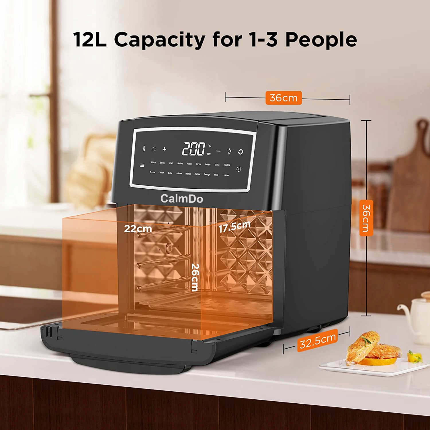 PIEKARNIK ROŻEN FRYTKOWNICA 18 PROGRAMÓW 1500W 12L Moc 1500 W