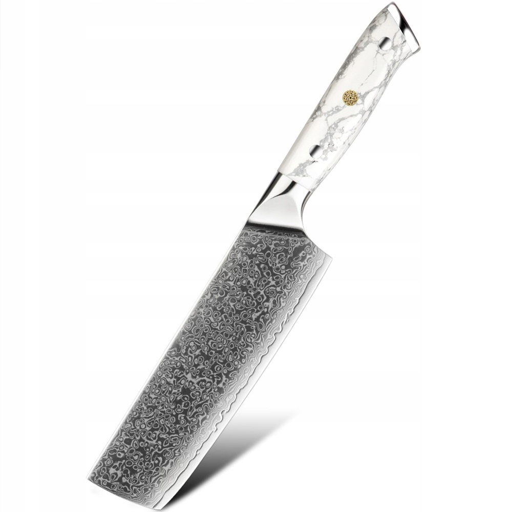 Damaškový kuchynský nôž Yuzuki Nakiri/Biela KP-37517