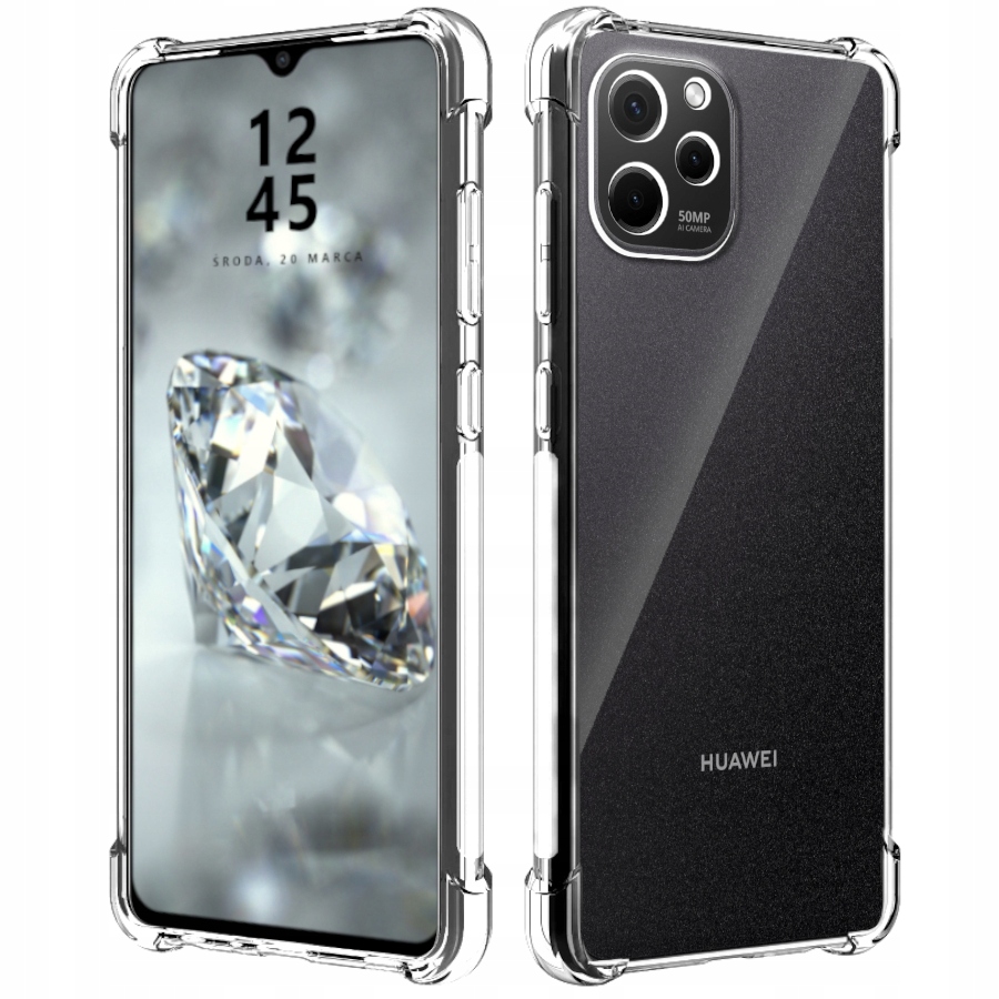 

Etui Do Huawei Nova Y61 Pancerne Przeźroczyste