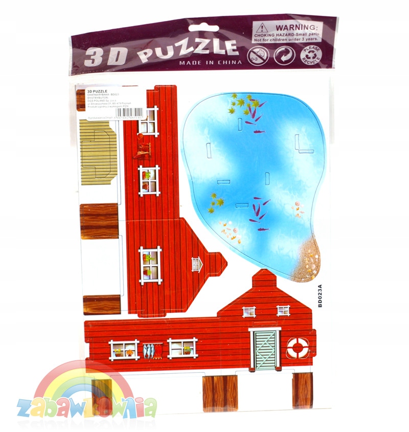 3D puzzle piankowe przestrzenne Chatka Rybaka Marka Beniamin