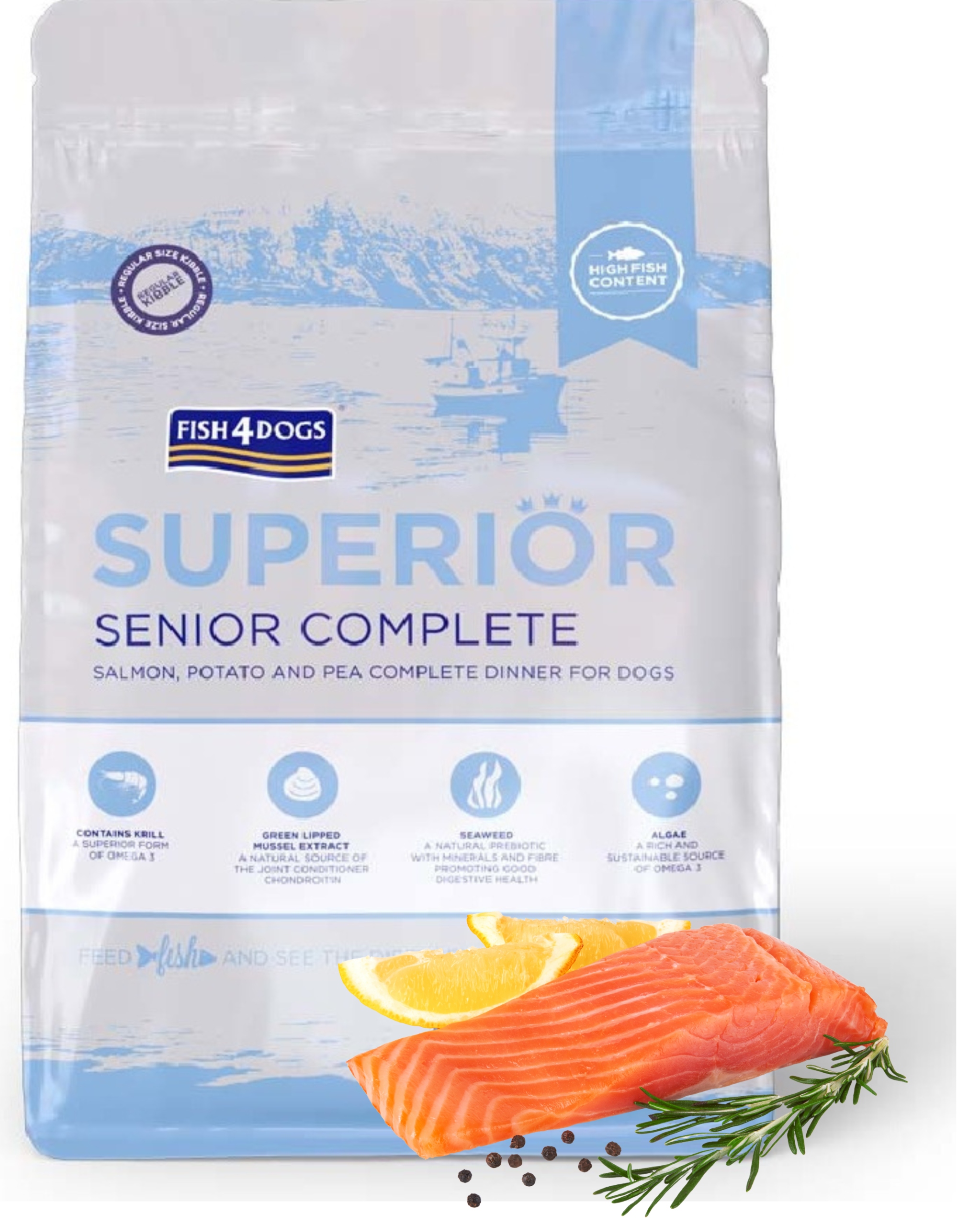Fish4dogs Superior Senior łosoś 6kg