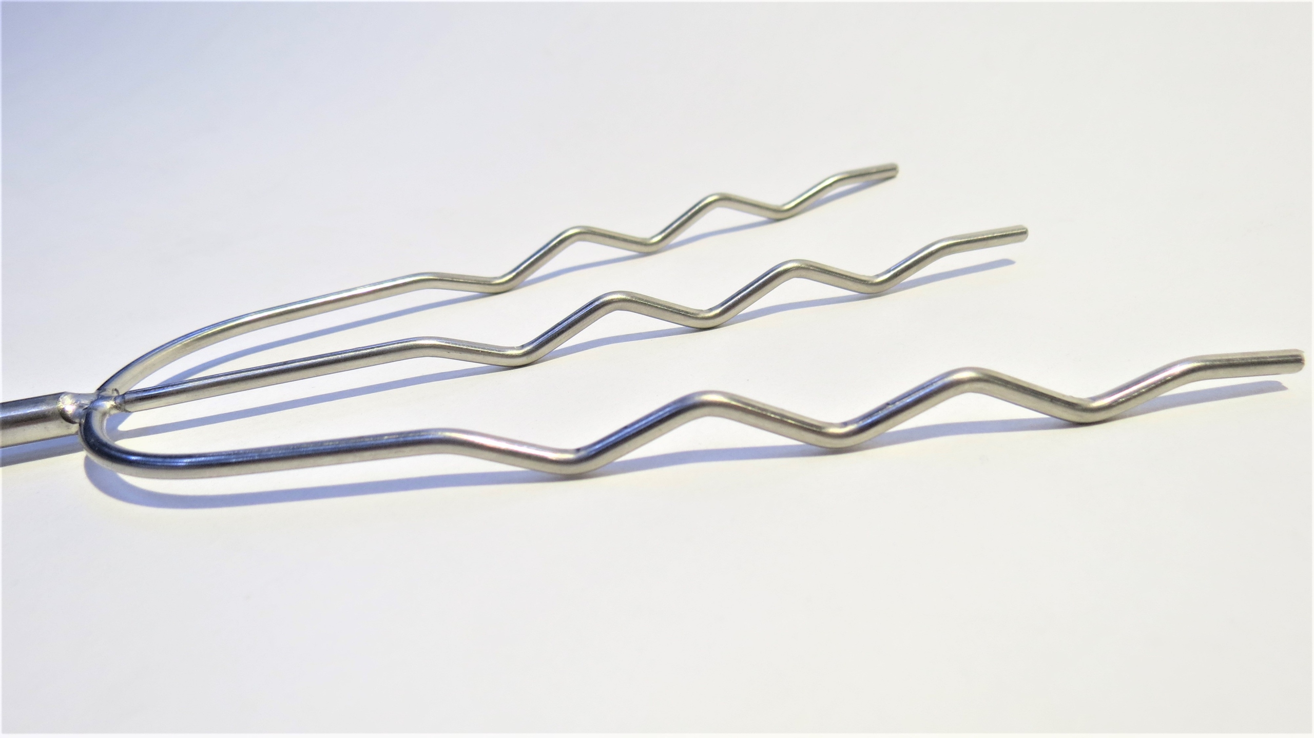 Kijek do grilla stal nierdzewna 1szt - 120cm gięty