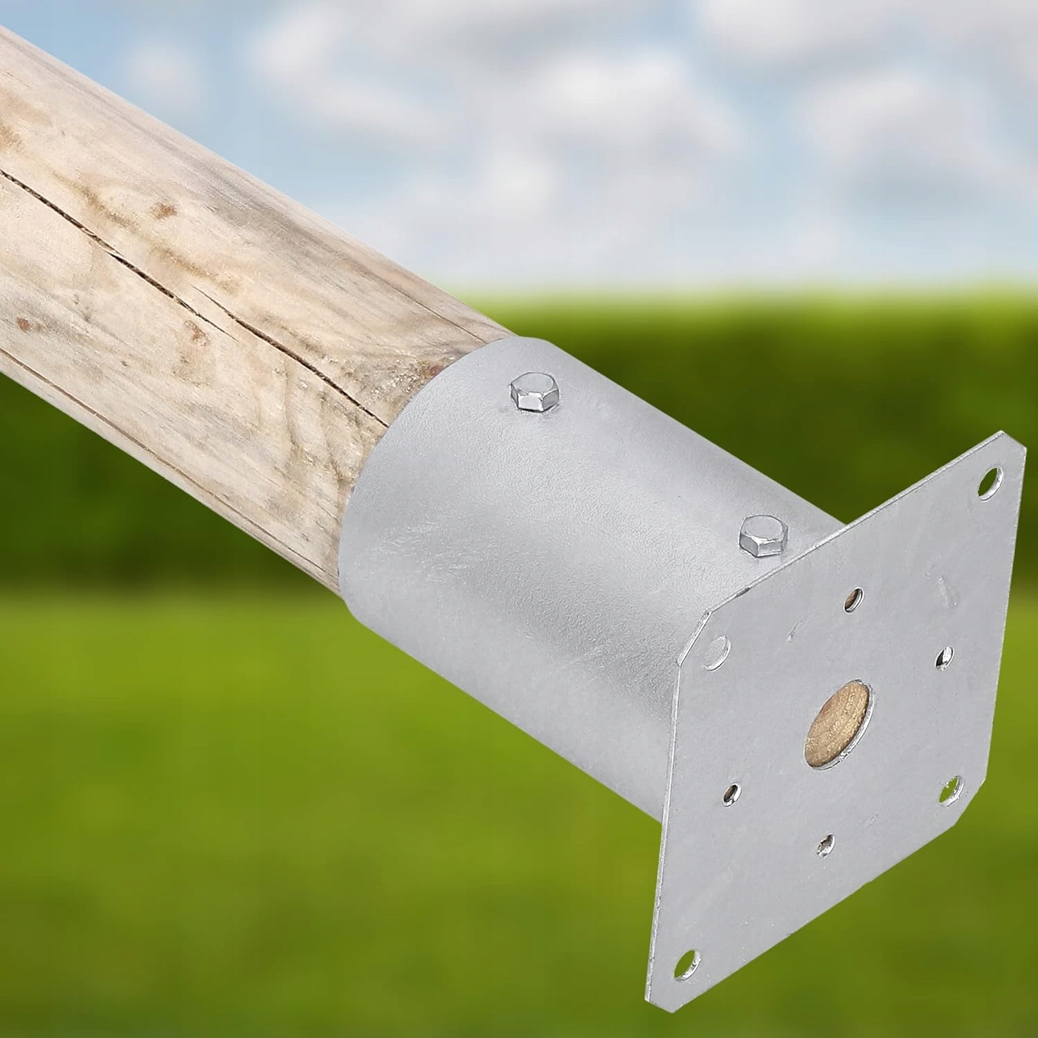 ZESTAW 2x PODSTAWA STOPKA SŁUPA PRZYKRĘCANA Fi 80 mm WSPORNIK KOTWA STALOWA Rodzaj podstawa słupa