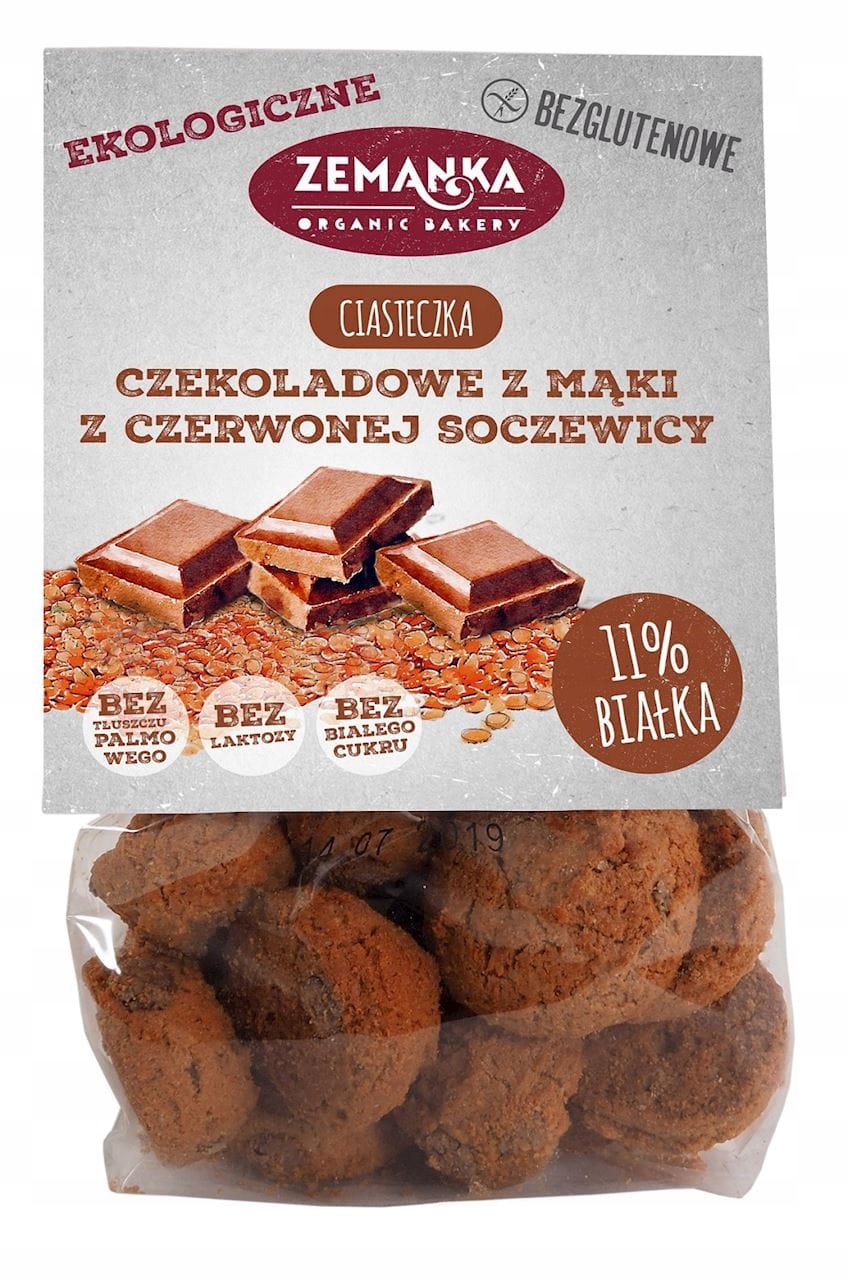Levně 4x Zemanka z červené čočkové mouky Čokoládové bezlepkové bio 100 g