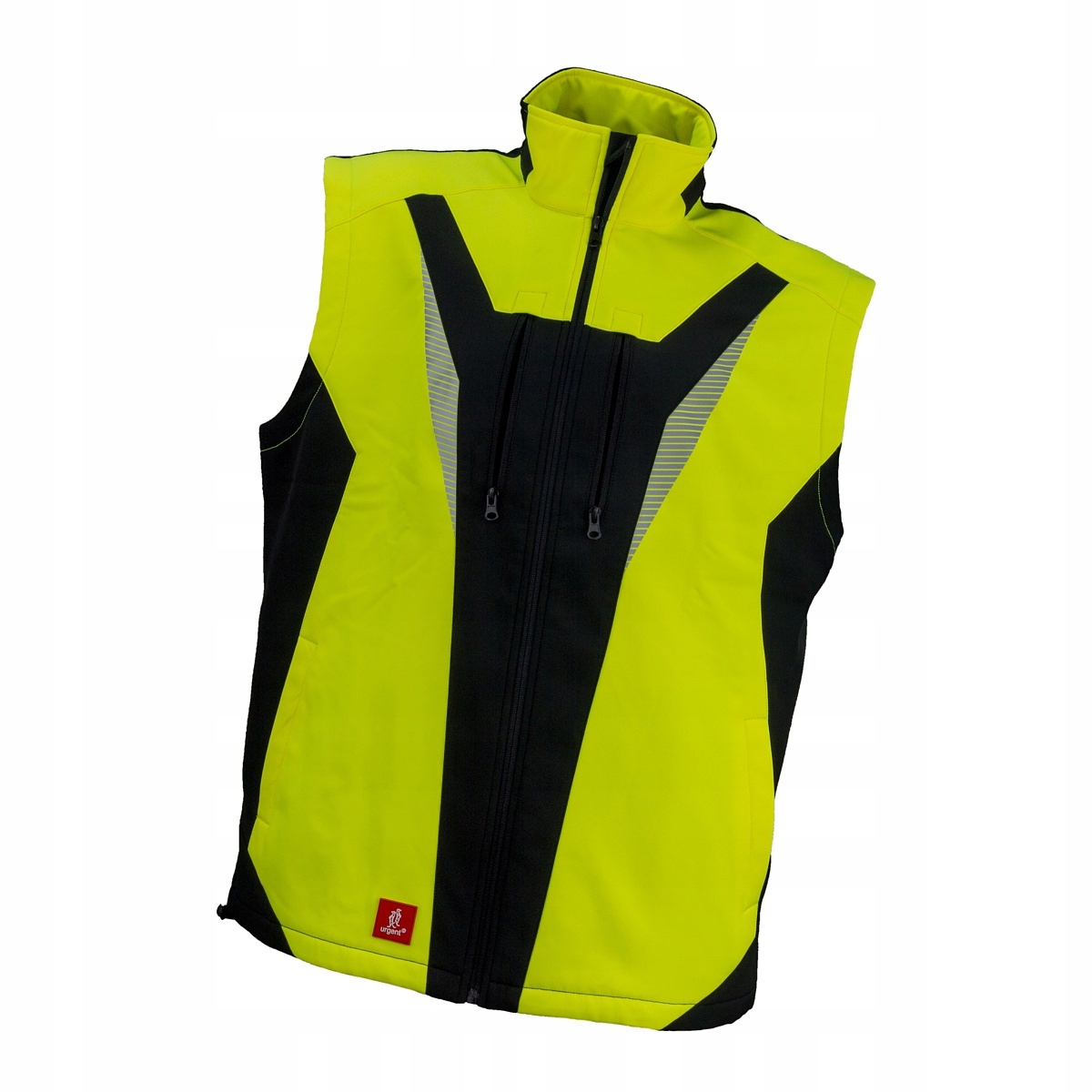 Bezrękawnik Męski Kamizelka Softshell Żółto-czarna Urgent URG-823 3XL