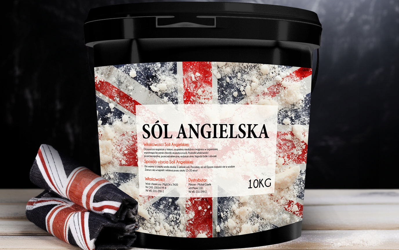 SÓL EPSOM DO KĄPIELI SIARCZAN MAGNEZU MAGNEZOWA ANGIELSKA GORZKA STÓP 10KG Rodzaj sól