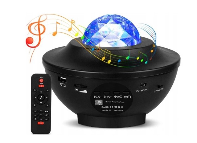 PROJEKTOR GWIAZD LAMPKA NOCNA RZUTNIK STAR LED 360 Zasilanie sieciowe