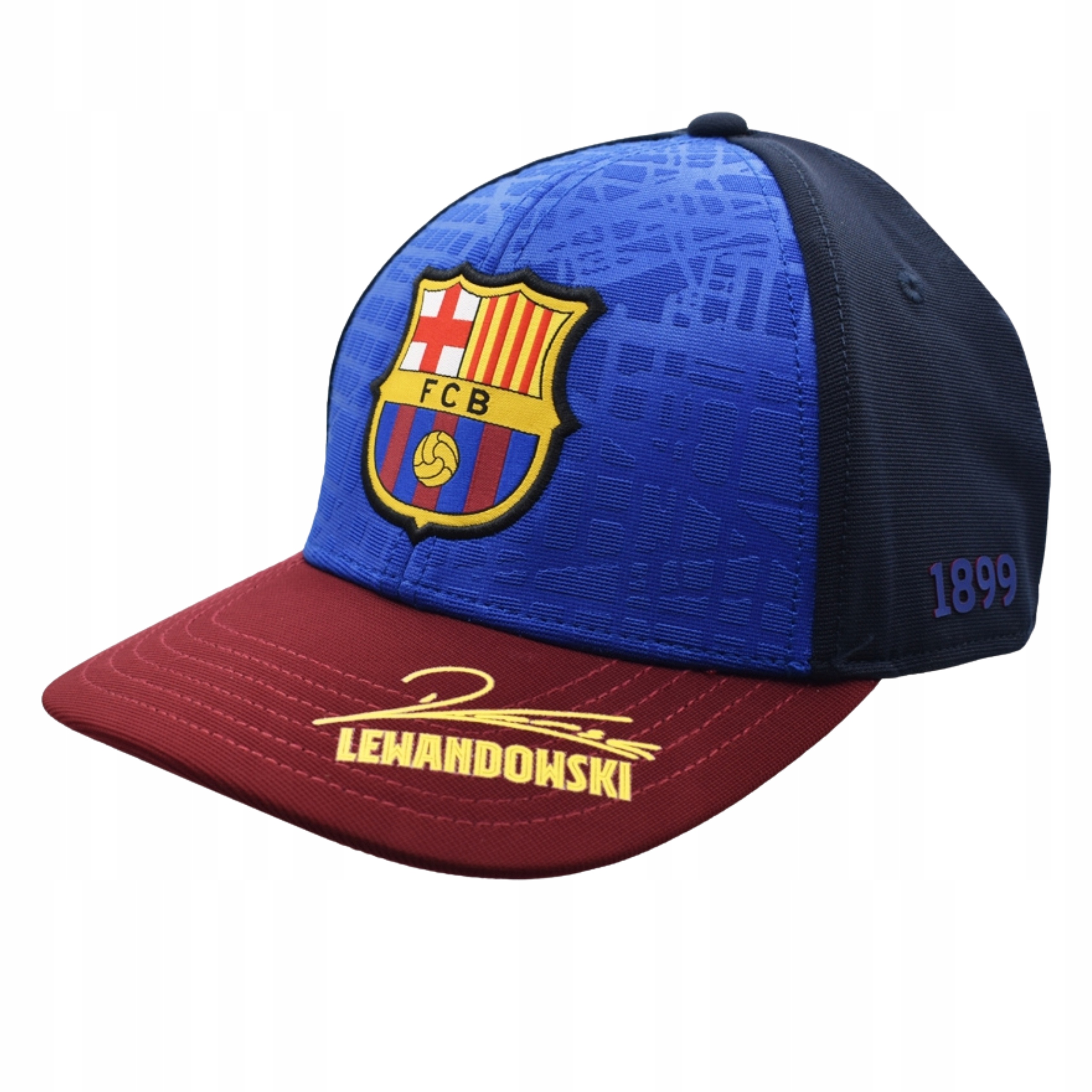 Czapka z daszkiem dla chłopca 50-54 cm Fc Barcelona Lewandowski