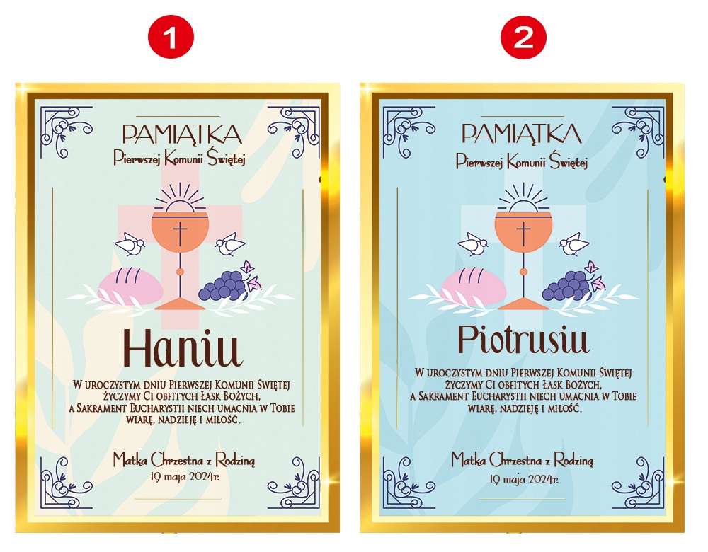 BIBLIA NA KOMUNIĘ PREZENT Pamiątka Pierwszej Komunii Świętej Komunia Długość 20 cm