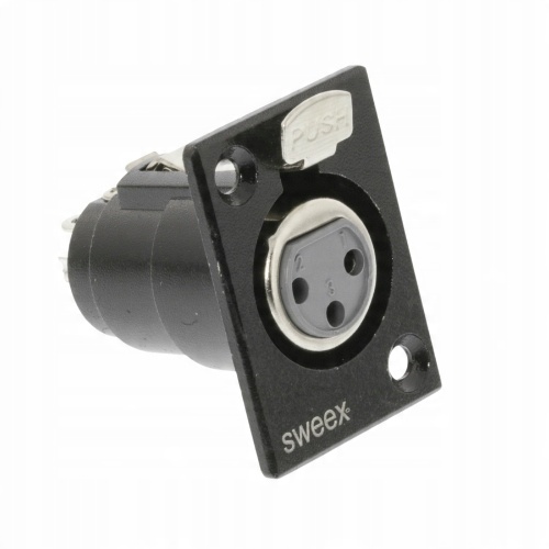 

Xlr gniazdo do obudowy 3pin Sweex