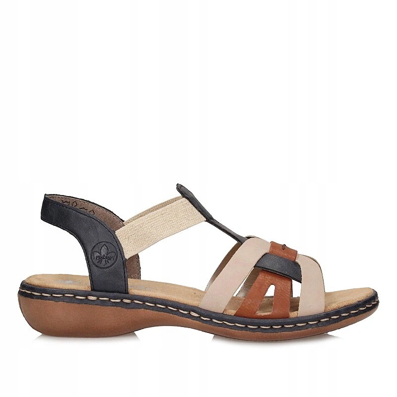 Dámské sandály Rieker 65918-90 tmavě modré nazouvací