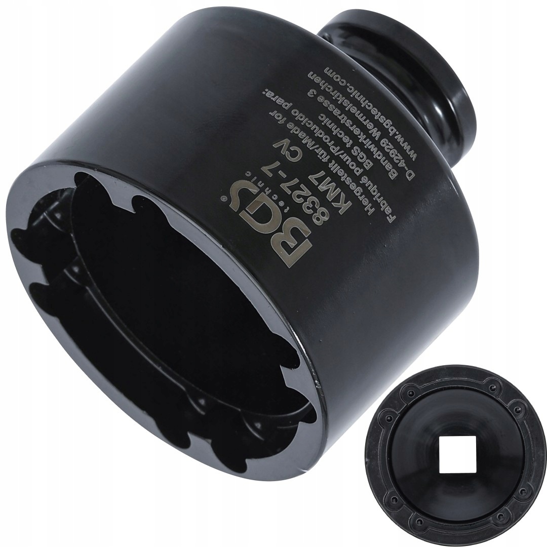 Klucz do nakrętek rowkowych KM7 z zębami wewnętrznymi 1/2" BGS-Germany