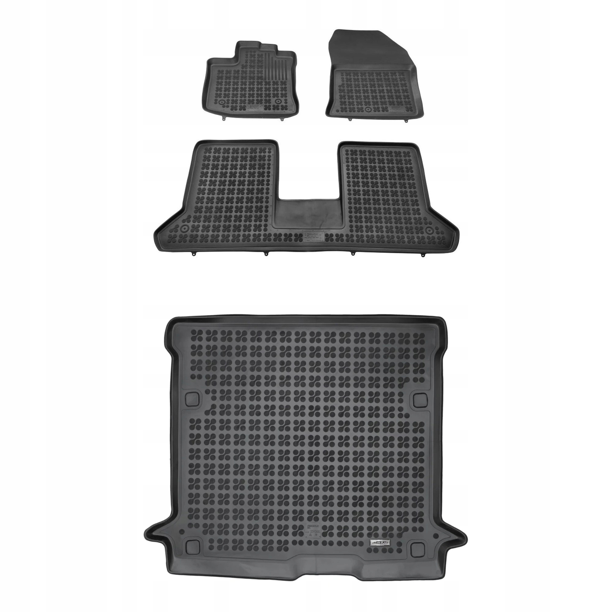 Gumová sada koberčekov a rohoží pre Dacia Dokker 2012-2021 5 osôb