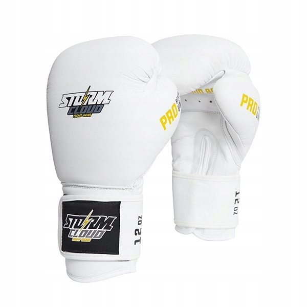 StormCloud Rękawice bokserskie Boxing Pro Białe 12oz