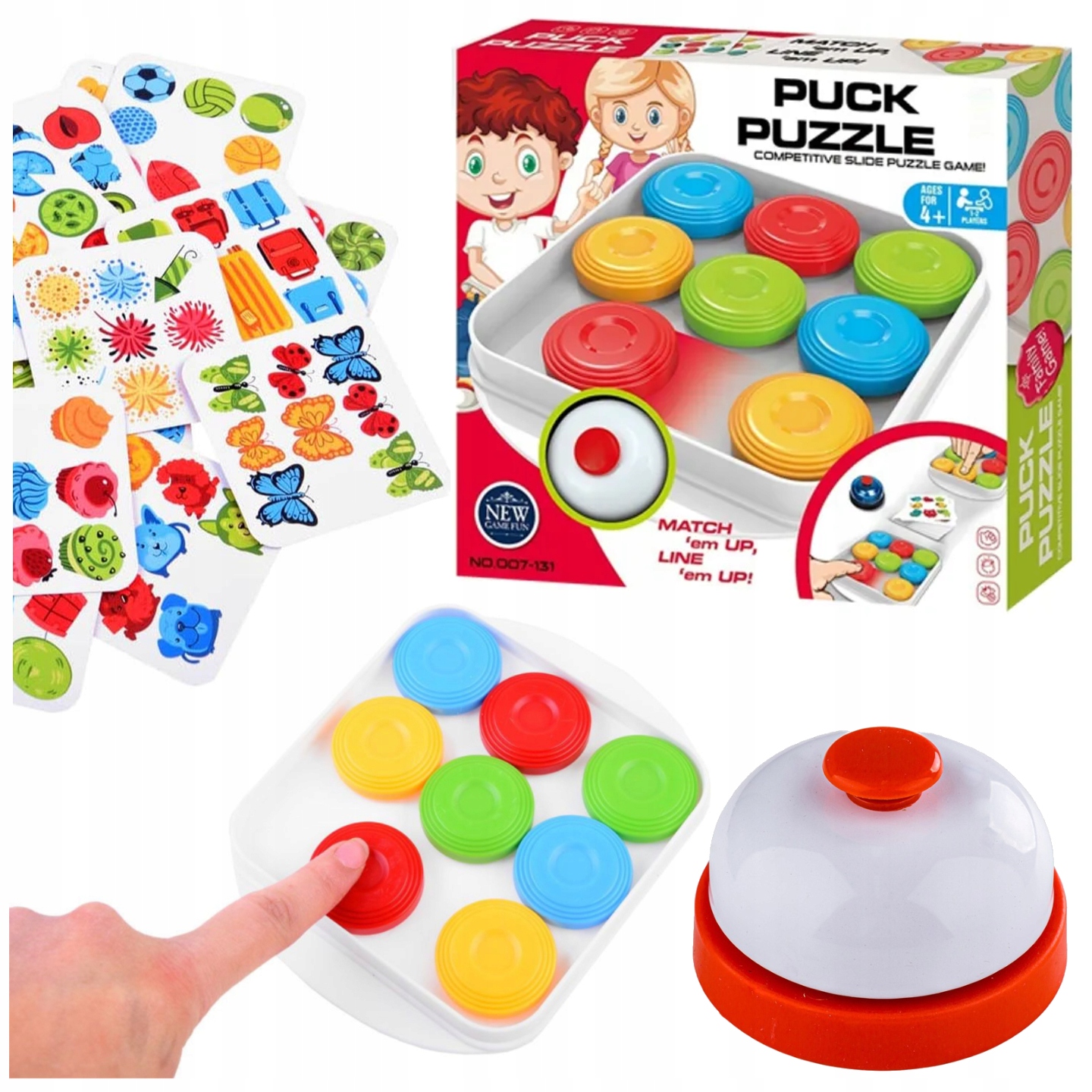 Gra Zręcznościowa na Refleks Układanka Wzorów Szybkie Krążki Puck Puzzle