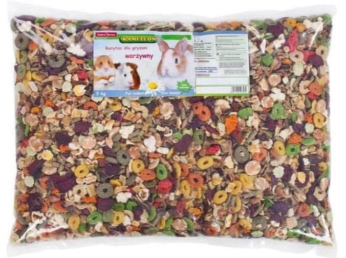 Směs krmiva Krmivo Kameleon , zeleninová pochoutka, hlodavci 5 kg