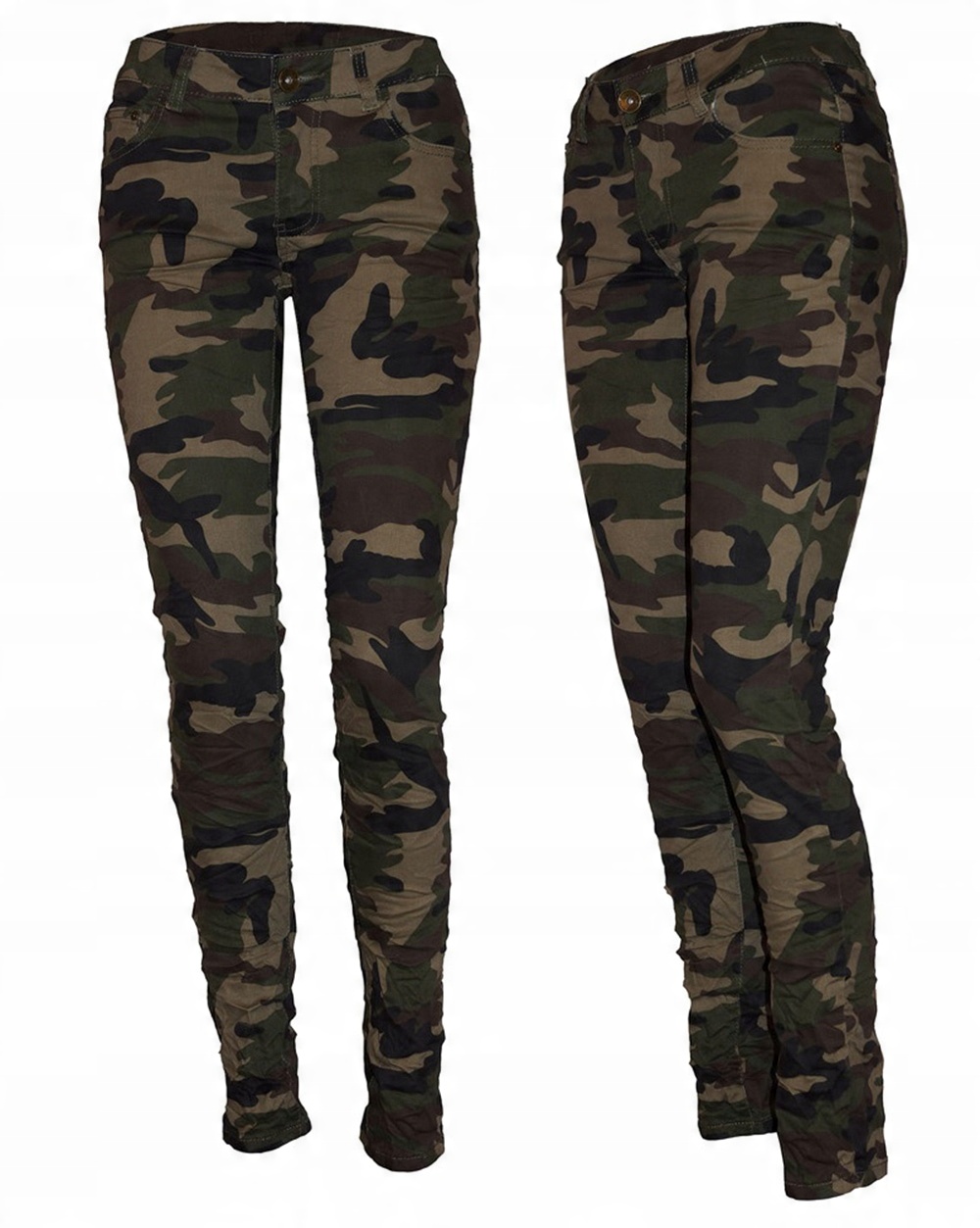 

Spodnie Jeansy Moro styl militarny Rurki 38 M