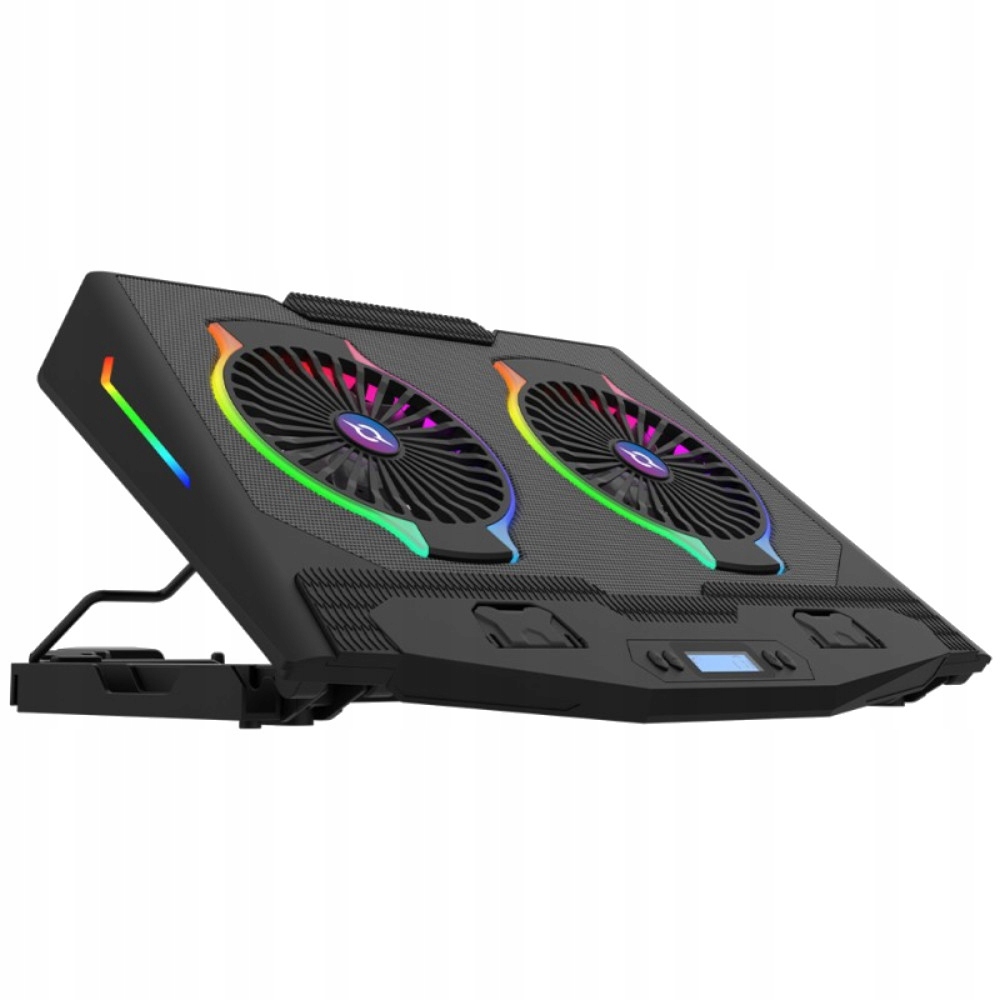 Chladící podložka pro notebook do velikosti 17", podsvícení Rgb Usb, Aqirys Pluto