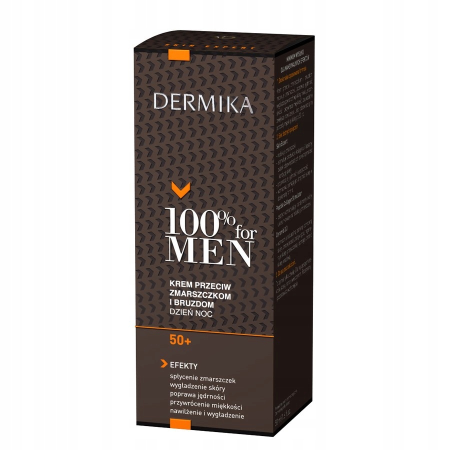Dermika 100% krém pro muže 50+ proti vráskám a rýhám na den i noc