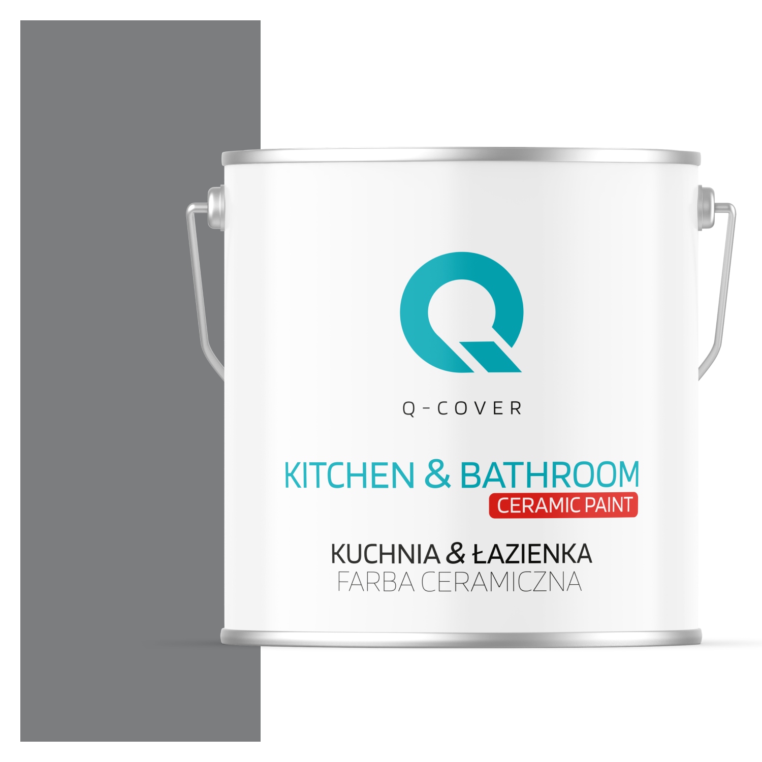 Farba Do Kúpeľne Odolná Voči Vlhkosti Šedá Tmavá H1020 Hlboká Matná 5 L