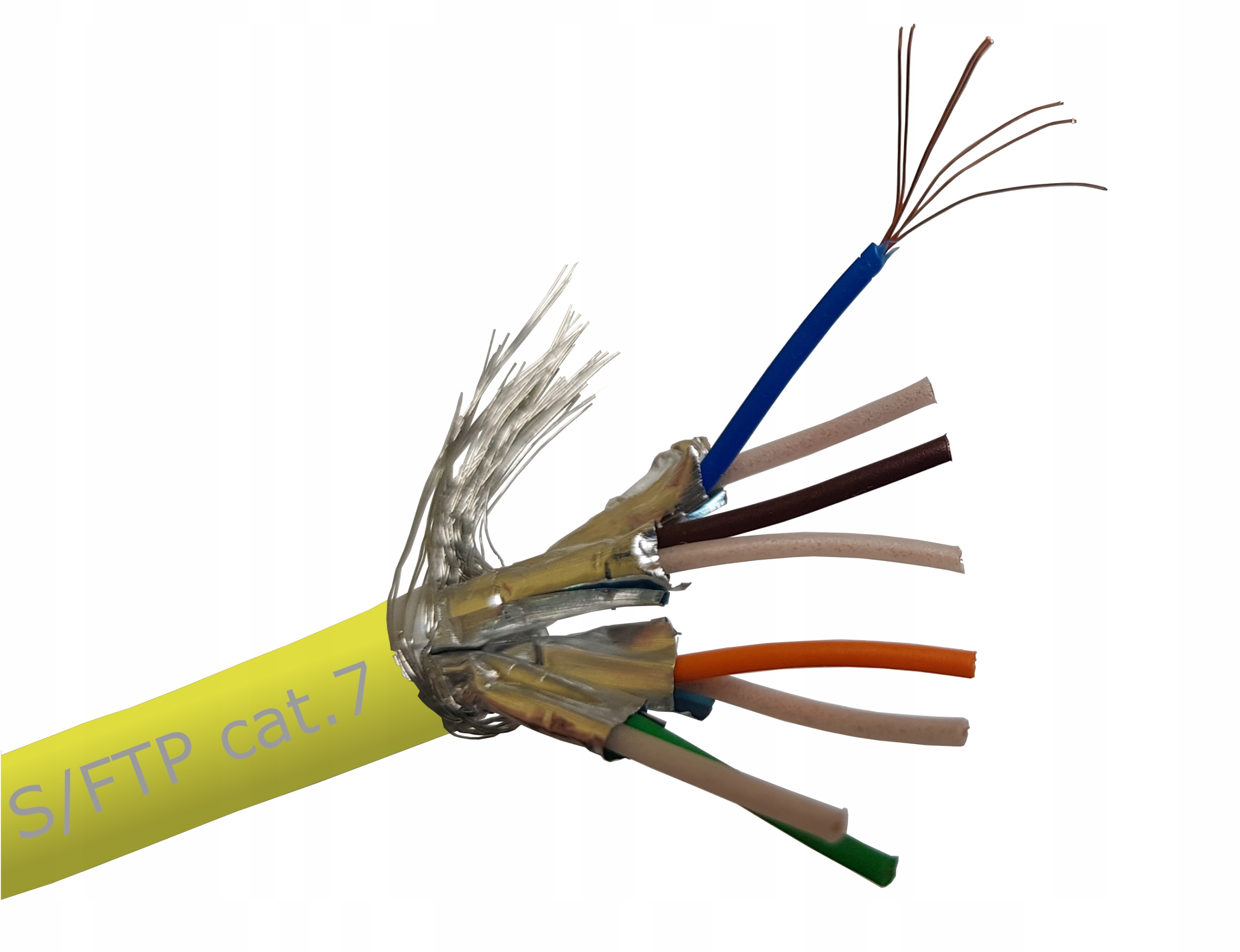 

Skrętka ethernet kat7 S/ftp żółty 1m Telegartner