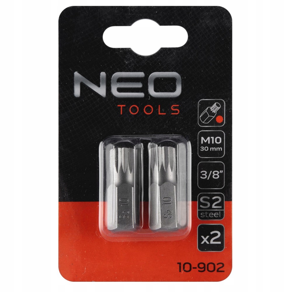Końcówka Spline M10 x 30 mm, S2 x 2 szt. Marka Neo Tools