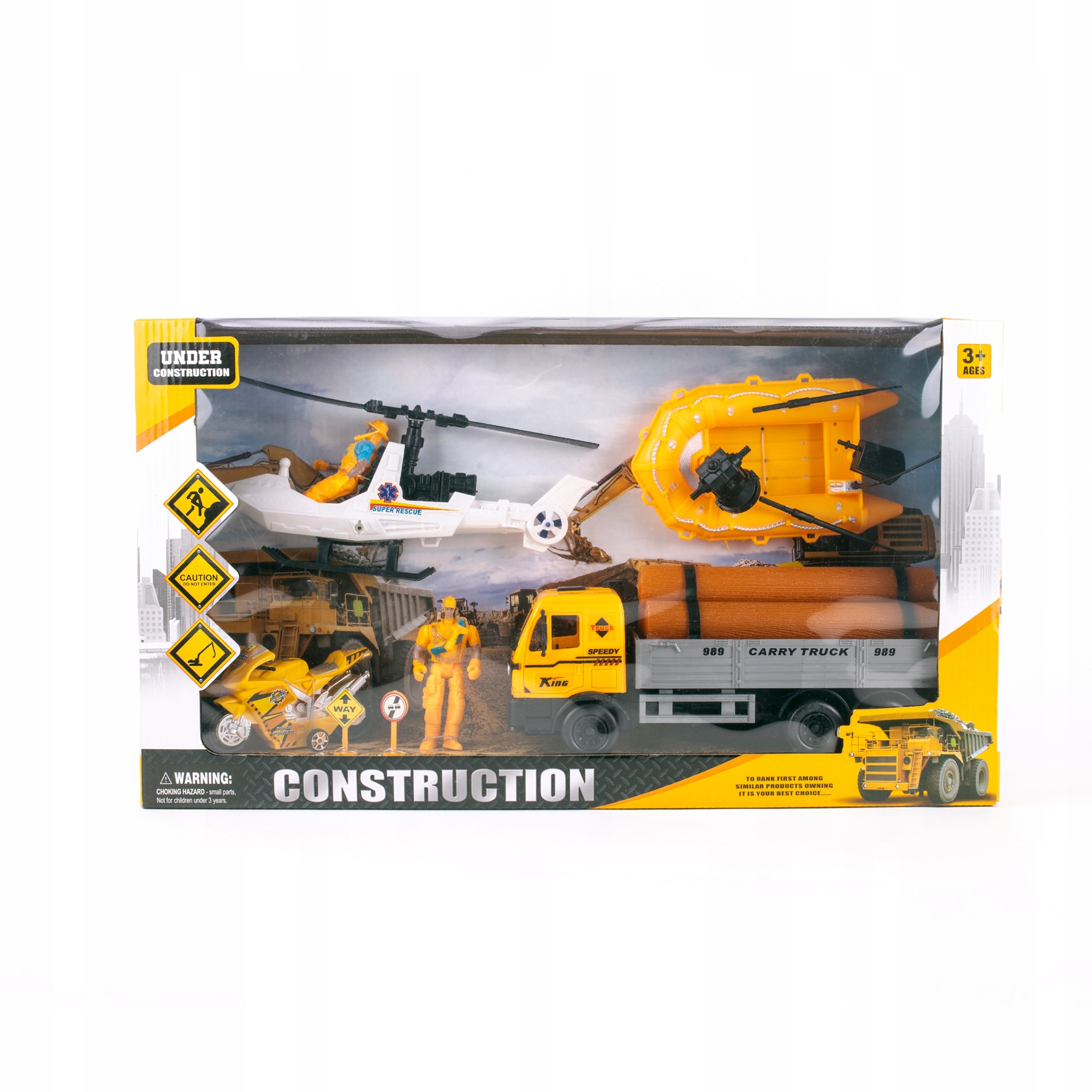 Zestaw pojazdów i figurek z pontonem i helikopter Rodzaj pojazdu ciężarówka