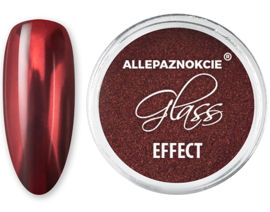 

Pyłek lustrzany Glass Effect nr 3 Red Czerwony