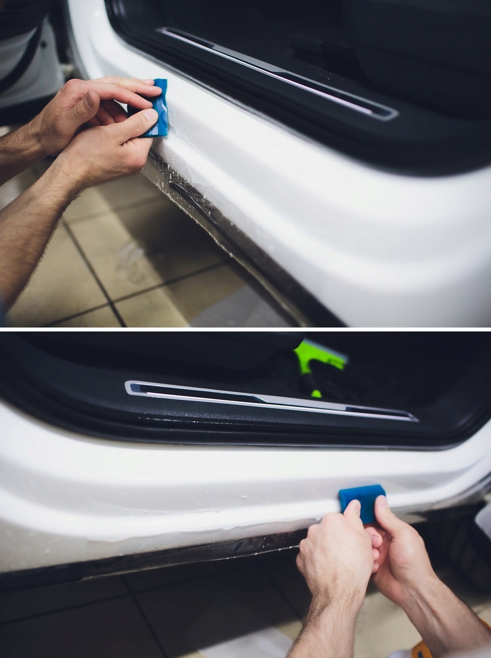 FOLIA TAŚMA BEZBARWNA OCHRONNA NA RAMĘ ROWER SAMOPRZYLEPNA GRUBA 6cm x 5m Kolor dominujący bezbarwny