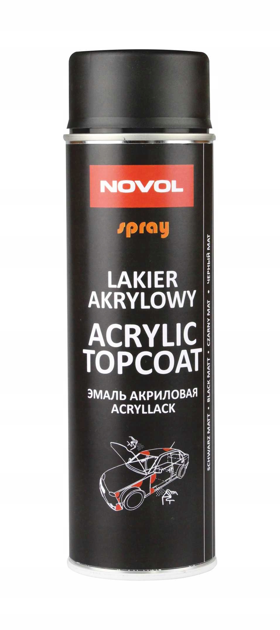 

Novol Lakier Akrylowy Spray 500ml Czarny Mat