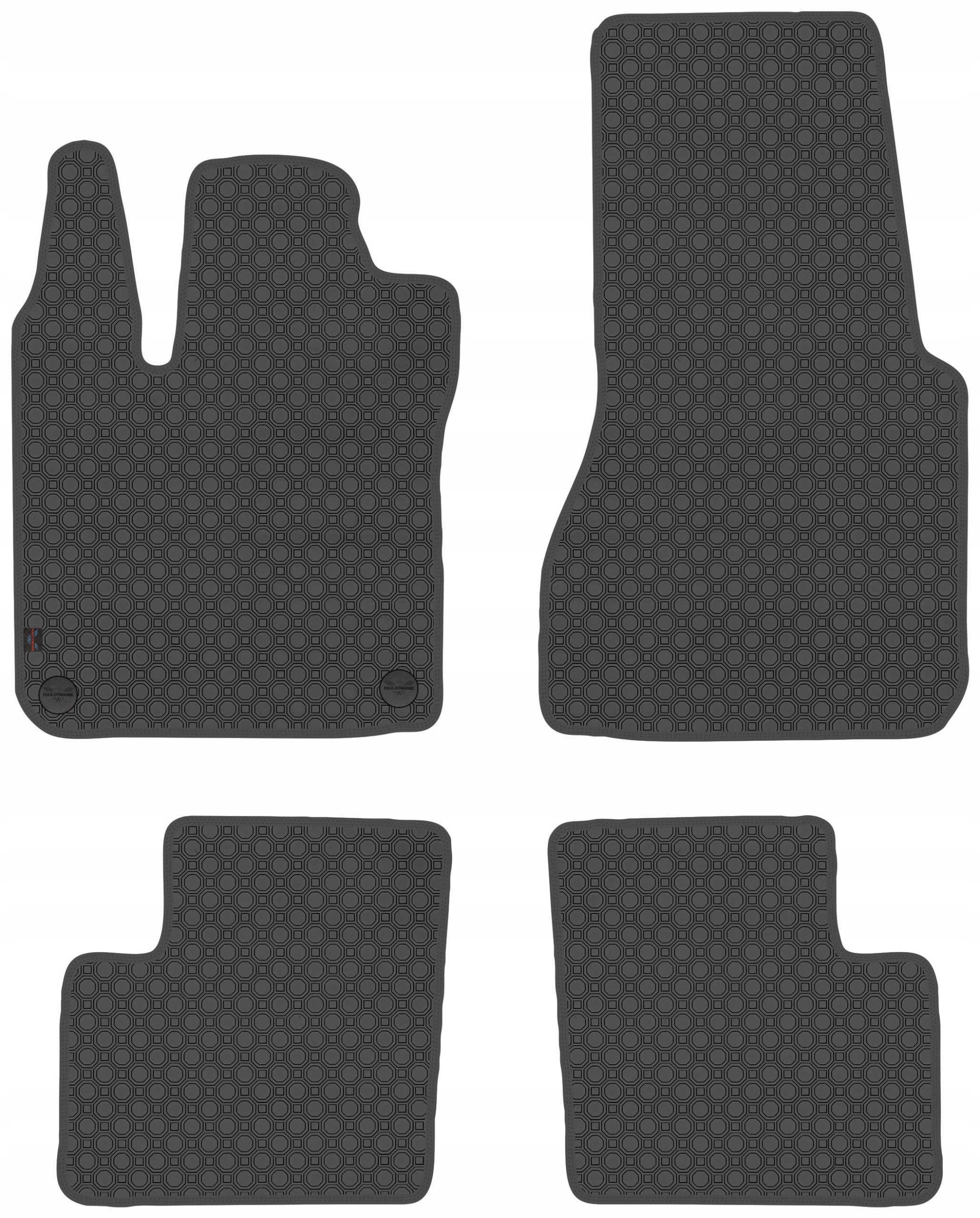 Smart Forfour II 2014-2020 Koberečky guma černá