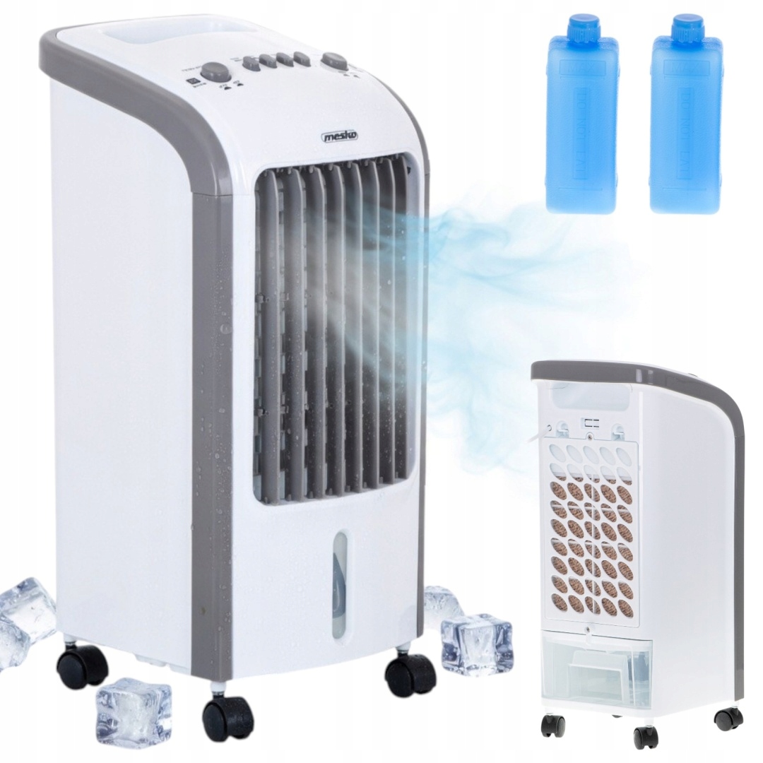 Klimator Wodny Klimatyzer Przenośny Wentylator 3w1 4L Ochładzacz Wkłady