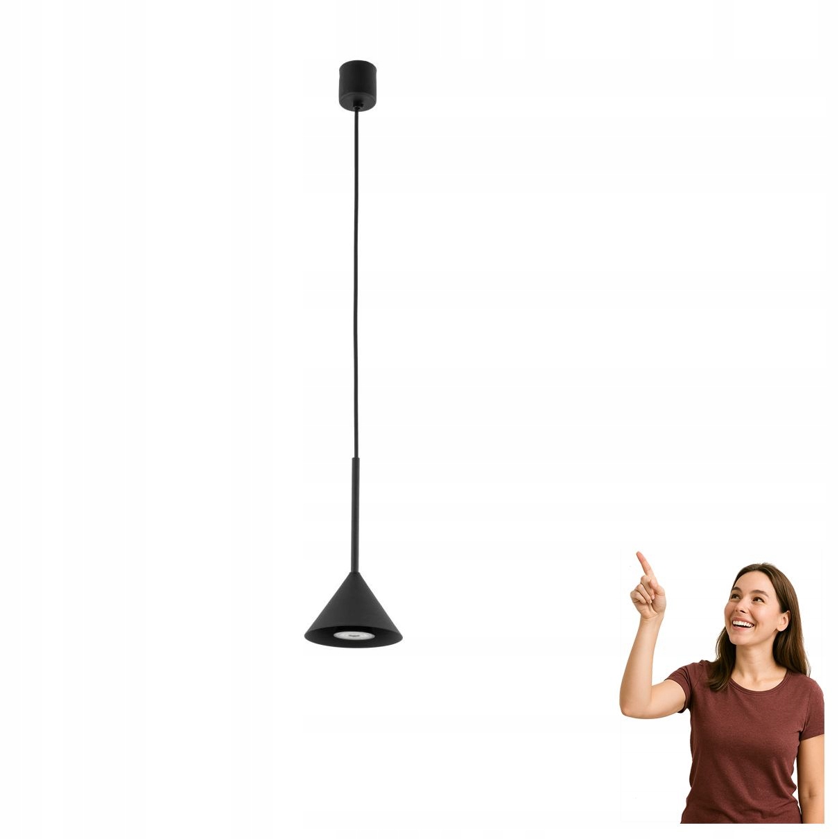 Závěsná lampa Cono Black Mini 10304 Tk Lighting
